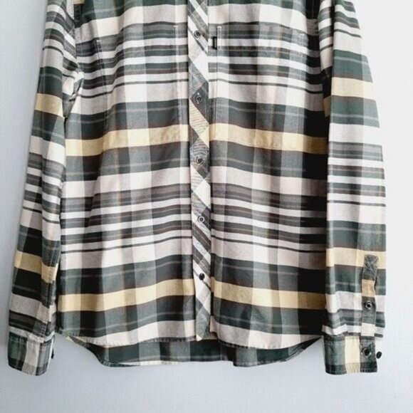 WESC Button Down Plaid Cotton Shirt Men's Sz L - Picture 4 of 10